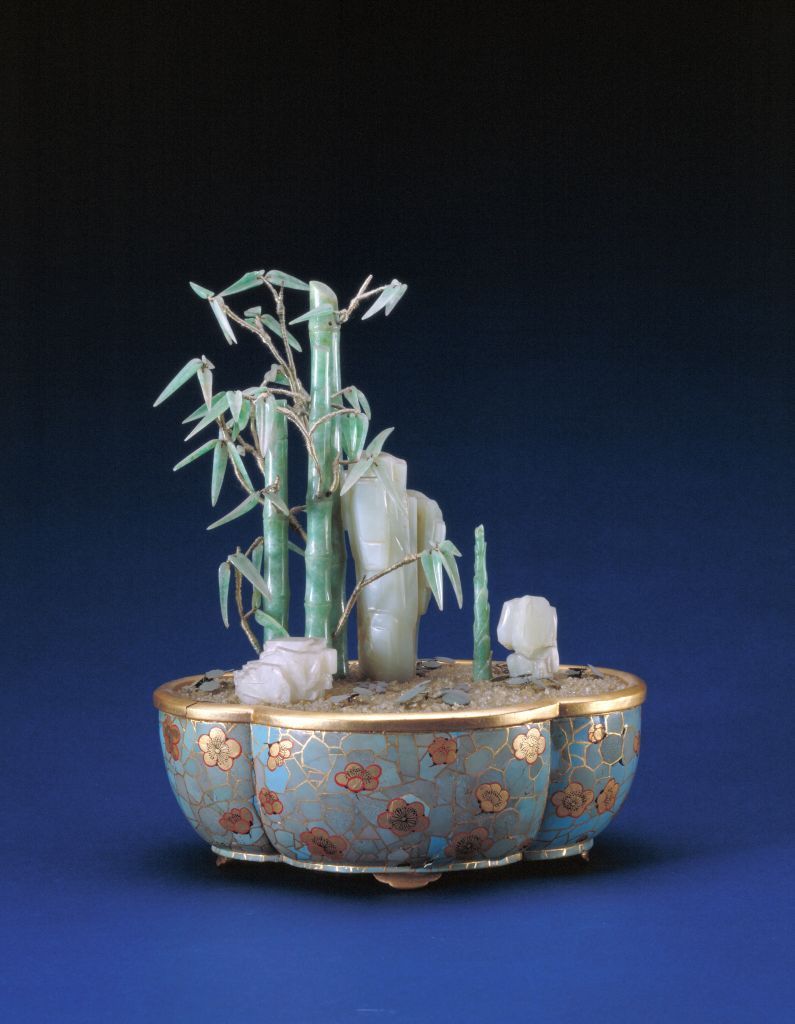 图片[1]-Wooden begonia type potted bamboo bonsai-China Archive